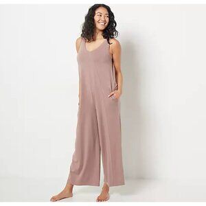 Anybody Chai Petite Cozy Knit Luxe Jumpsuit with Band Detail Size Petite 3X
